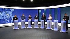 Debata Nae Evropa vysílaná na TN live, webovém portálu TV NOVA, ped volbami...