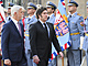 Prezident Petr Pavel (vlevo) pivítal na Praském hrad argentinského...