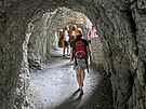 V soutsce Kitzlochklamm narazíte na mnoho schod, stoupání, toly a tunely