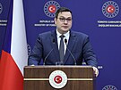 Ministr zahranií Jan Lipavský bhem diplomatické návtvy Turecka.