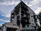 Fotografie zachycená po ruském útoku na infrastrukturu.