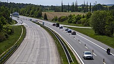 Dálnice D3, úsek u Chotovin.