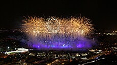 Slavnostní zakon�ení olympijských her v Pa�í�i.