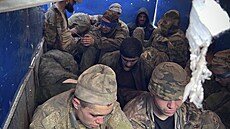 Ru�tí vojáci zajatí ukrajinskou armádou.