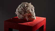 Sklenná plastika Take a seat od umlce Ronyho Plesla.