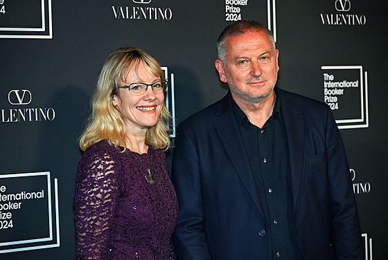 Georgi Gospodinov a pekladatelka Angela Rodelová.