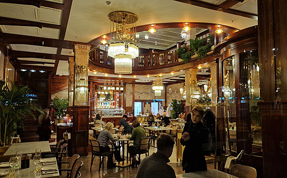 Ikonická kavárna hotelu Evropa.