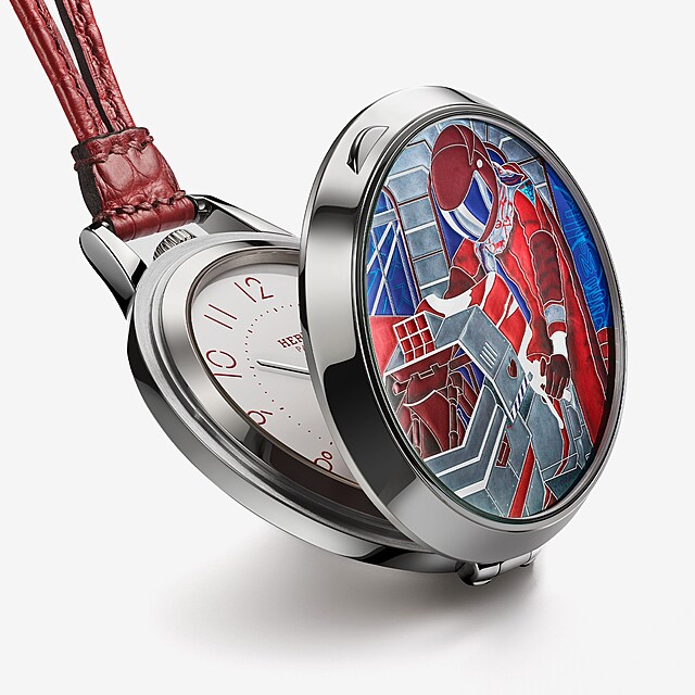 Hermès, limitovan� edice t�� kapesn�ch hodinek Slim d�Hermès Pocket...