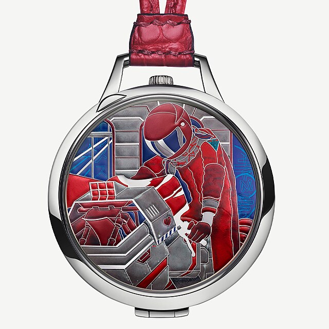 Hermès, limitovan� edice t�� kapesn�ch hodinek Slim d�Hermès Pocket...