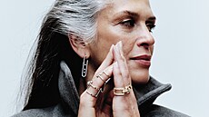 Náu�nice Move 10th, bílé zlato, dvojitý prsten Move Uno, bílé zlato, diamanty,...