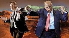 Elon Musk (vlevo) a Donald Trump.