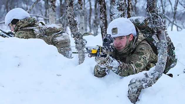 Jeden z prapor� britsk�ch Commandos se speci�ln� vy�lenil pro operace p�i Severn�m p�lu, z�kladnu m�  na severov�chod� Norska.