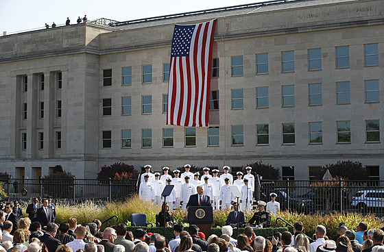 Donald Trump v Pentagonu v roce 2019.