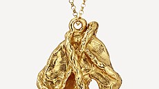 Náhrdelník Cat�s Cradle díky pozlacené p�ízi ke h�e p�ebíraná. Má být pobídkou...