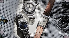 Ocelové hodinky má Martina ráda, lehce se nosí a nemusí se o n� bát: chronograf...