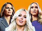 Melania Trumpová, Tiffany Trumpová, Lara Trumpová.