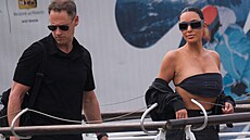 Kim Kardashian picestovala do Benátek na svatbu Jeffa Bezose a Lauren...