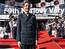 Lucemburská here�ka Vicky Kriepsová na slavnostním zahájení KVIFF, do Var� si...