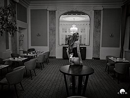 Modelka Veronika Kaáková (Esprit Club, KVIFF, 6.7. 2025)