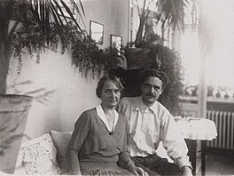 Jaroslav ulc s matkou, patrn poslední fotografie ped zatením.