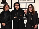 Geezer Butler, Tony Iommi a Ozzy Osbourne z kapely Black Sabbath na 56. ro�níku...