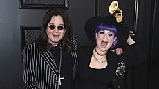Ozzy Osbourne s dcerou Kelly na 62. ro�níku udílení cen GRAMMY ve Staples...