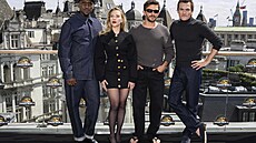 Mahershala Ali, Scarlett Johansson, Jonathan Bailey a Rupert Friend na tiskové...
