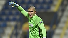 Evropská liga, Liberec - CZ B�lehrad: domácí branká� Milan Knobloch.