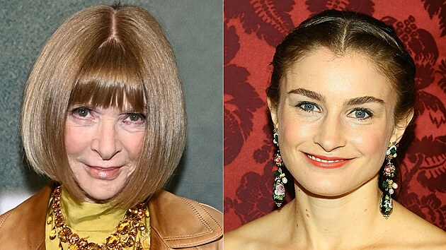 Bývalá �éfredaktorka Anna Wintour a nová �éfredaktorka Vogue Chloe Malle...