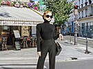 Francouzská here�ka Isabelle Huppert, múza p�edchozího kreativního �editele...