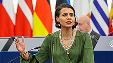 �lenka Evropského parlamentu Abir Al-Sahlani.