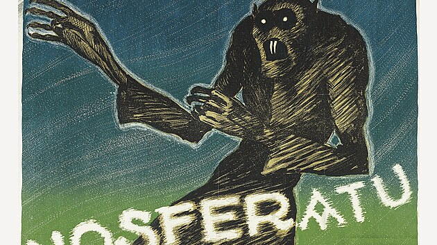 K�nejvz�cn�j��m �esk�m filmov�m plak�t�m pat�� Golem od Josefa Weniga (k�filmu z�roku 1920) a�Nosferatu. Tuto Murnauovu expresionistickou klasiku pro tuzemsk� kina ilustroval nezn�m� autor. Ob� pr�ce ukazuj�, �e filmov� plak�ty dvac�t�ch let 
�asto p�ipom�naly plnohodnotn� v�tvarn� d�la.