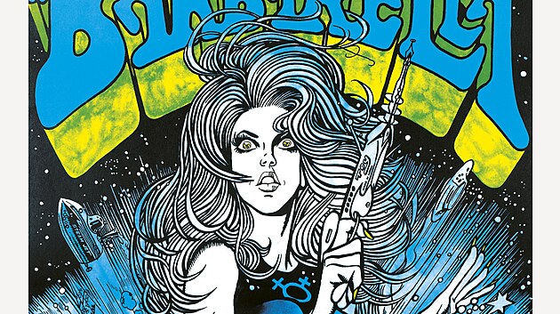 Plak�t k�filmu Barbarella namaloval K�ja Saudek, �kr�l �esk�ho komiksu�, v�roce 1971. Jeho v�razn� dynamick� linka a�komiksov� estetika pln� erotick�ho nap�t� dokonale vystihly ducha francouzsk� sci-fi komedie s�Jane Fonda v�hlavn� roli.