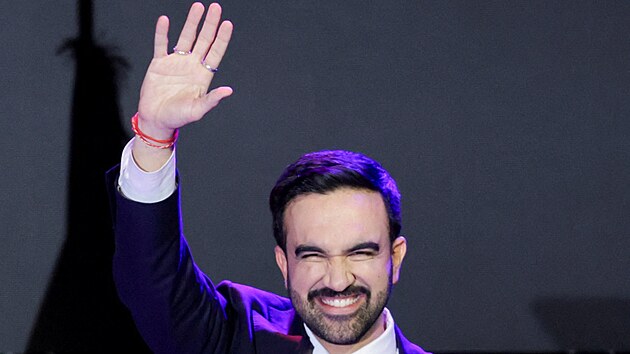 Novm starostou New Yorku bude demokrat Zohran Mamdani, 4. listopadu 2025.