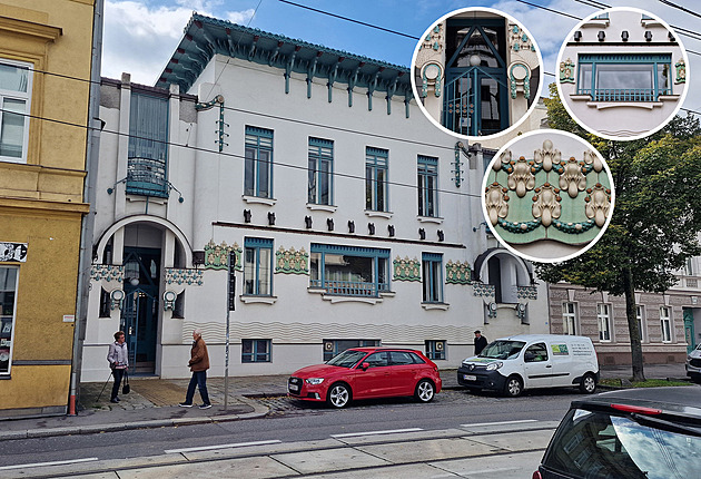 Secese v modré a bílé. Vídeňská Vojcsikova vila je malý, ale zapomenutý klenot