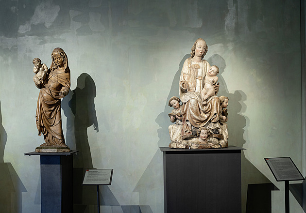 Madona, která unikla odsunu. Vzácná socha je k vidění v Anežském klášteře
