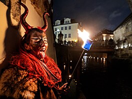 �ert na pra�ském Karlov� most�, 5. prosince 2025.