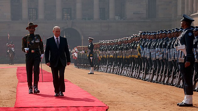 Rusk� prezident Vladimir Putin b�hem n�v�t�vy Indie, 5. prosince 2025.