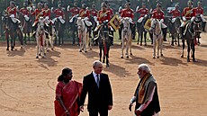 Indický premiér Naréndra Módí (vlevo) a ruský prezident Vladimir Putin, 1. zá�í 2025.