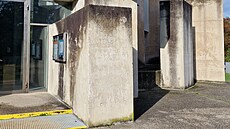 Wotrubakirche ve Vídni. Na snímku vstupní pr��elí.