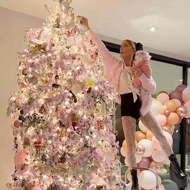 Závěje třpytek, přísný minimalismus i miska oliv. Jak vypadá vánoční výzdoba slavných