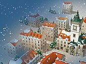 Ve h�e Playing Prague pomocí skládání karet dle p�edepsaných vzor� postupn�...