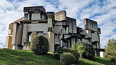 Wotrubakirche. Skulpturální stavbu navrhl ve Vídni v letech 1974�1976 socha�...