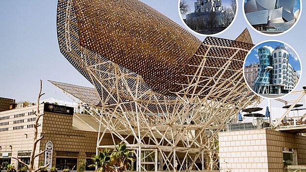 Budovy navr�ené architektem Frankem Gehrym.