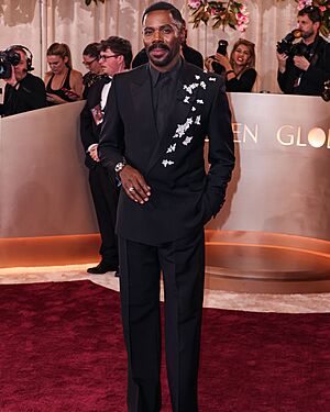 Colman Domingo na p�ed�v�n� Zlat�ch gl�b�. (11. ledna 2026)