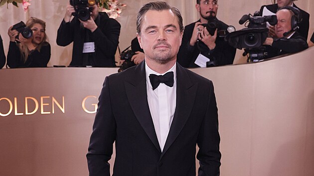 Leonardo DiCaprio na p�edávání Zlatých glób�. (11. ledna 2026)