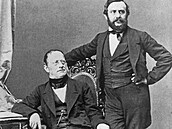 Franti�ek Palacký (vlevo) a Franti�ek Ladislav Rieger, velké postavy �eské...