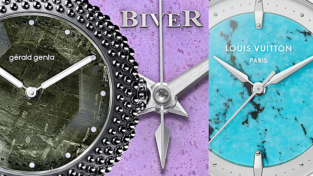 Doba kamenná trvá. Hodináři stále milují číselníky z polodrahokamů a meteoritů