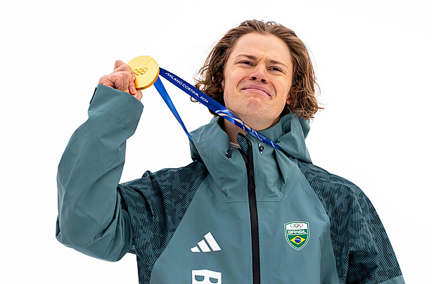 OBRAZEM: Brazilský triumf na sněhu. Jak Braathen vyhrál olympijský obří slalom