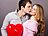 Valent�nsk� polibek (ilustra�n� foto).